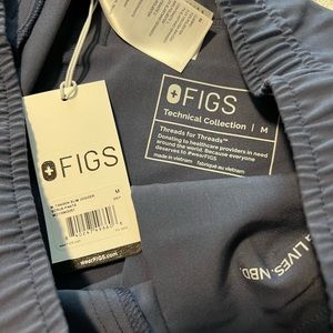 Space Navy Figs scrub bottoms